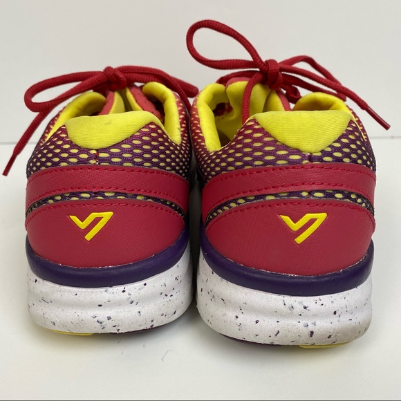 VIONIC 335 Elation 1.0 Walker Sneaker Shoes Size 8 Red Pink Purple Yellow White - Picture 6 of 13